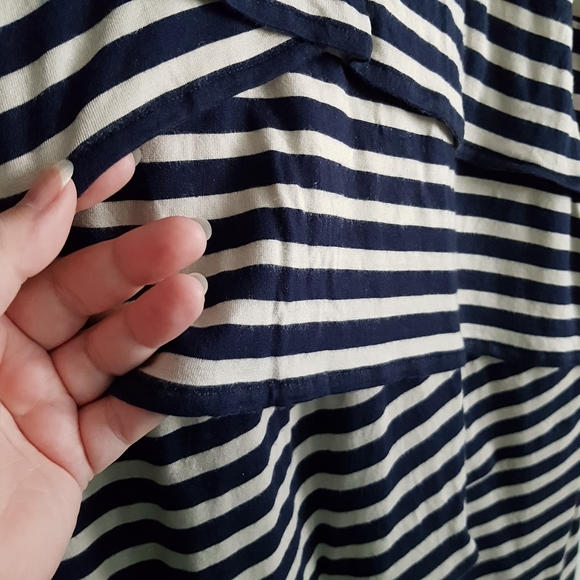 ☀️ Striped Layered Short Sleeve Top - Picture 3 of 8